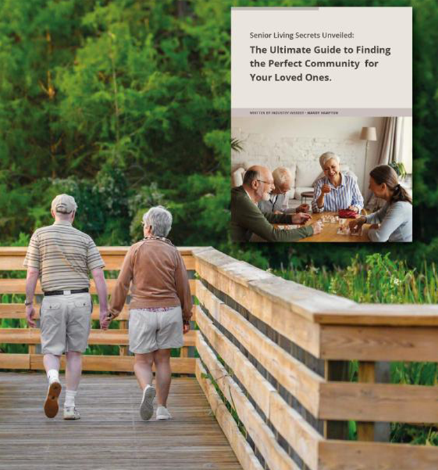 Senior couple walking